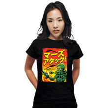 Load image into Gallery viewer, Shirts Fitted Shirts, Woman / Small / Black Mars Attacks
