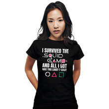 Load image into Gallery viewer, Secret_Shirts Fitted Shirts, Woman / Small / Black Lousy Squid Shirt
