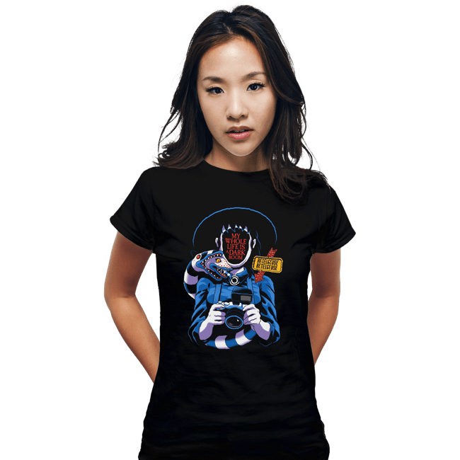 Daily_Deal_Shirts Fitted Shirts, Woman / Small / Black Dark Room