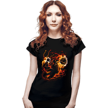 Load image into Gallery viewer, Daily_Deal_Shirts Fitted Shirts, Woman / Small / Black Blazing Vengeance
