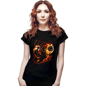 Daily_Deal_Shirts Fitted Shirts, Woman / Small / Black Blazing Vengeance