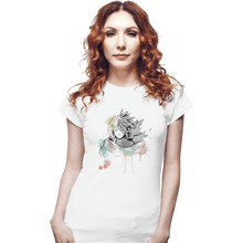 Load image into Gallery viewer, Secret_Shirts Fitted Shirts, Woman / Small / White Watercolor Howl
