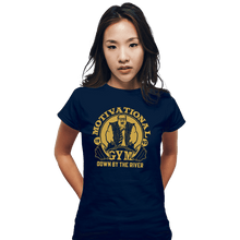 Load image into Gallery viewer, Secret_Shirts Fitted Shirts, Woman / Small / Navy Foley&#39;s Gym
