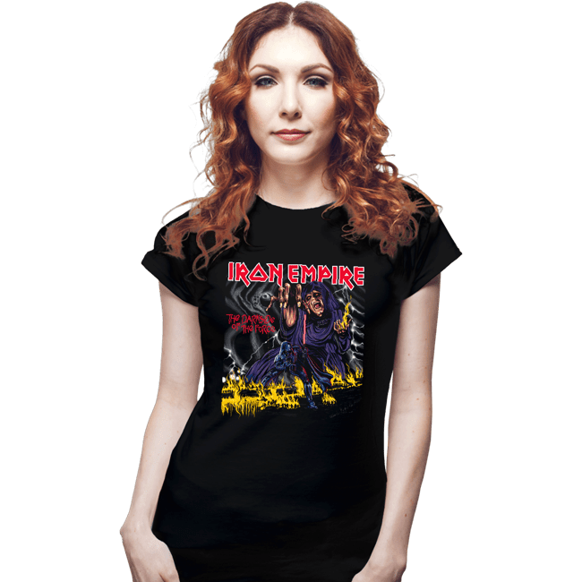 Daily_Deal_Shirts Fitted Shirts, Woman / Small / Black Iron Empire