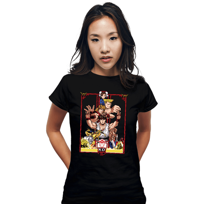 Secret_Shirts Fitted Shirts, Woman / Small / Black Enter The Street Fighter