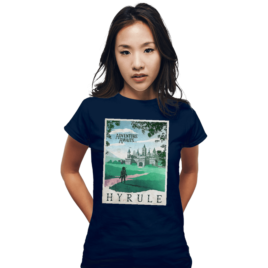 Shirts Fitted Shirts, Woman / Small / Navy Visit Hyrule