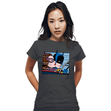 Load image into Gallery viewer, Shirts Fitted Shirts, Woman / Small / Charcoal In The Batmobile
