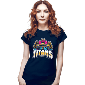 Shirts Fitted Shirts, Woman / Small / Navy Titans INL