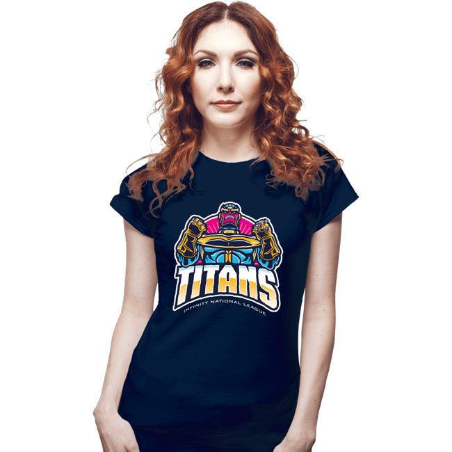 Shirts Fitted Shirts, Woman / Small / Navy Titans INL
