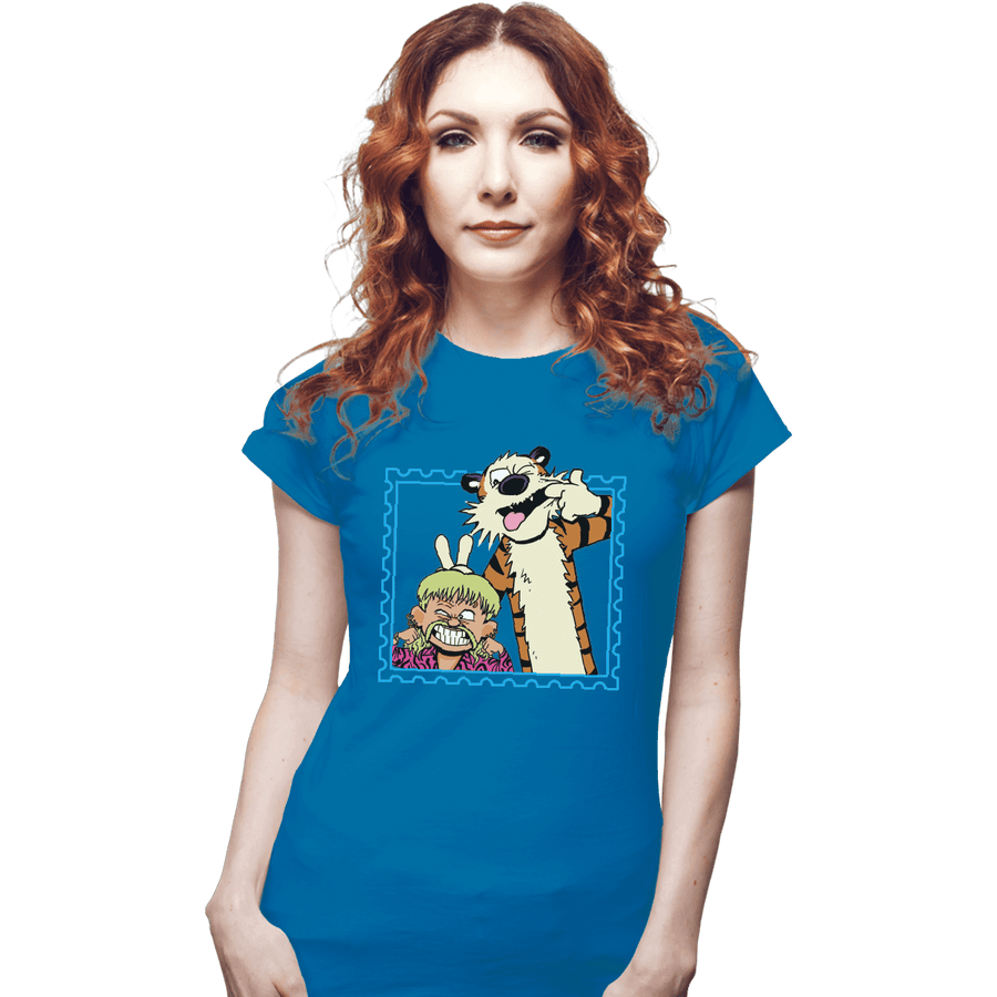 Shirts Fitted Shirts, Woman / Small / Sapphire Exotic Joe and Tiger