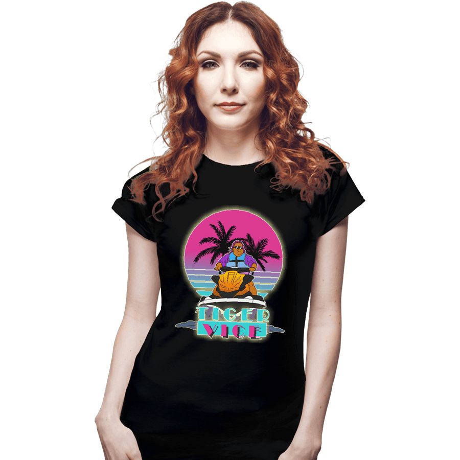 Shirts Fitted Shirts, Woman / Small / Black Tiger Vice