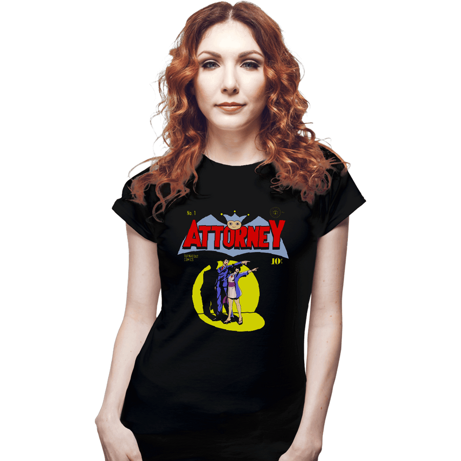Shirts Fitted Shirts, Woman / Small / Black Turnabout Comics