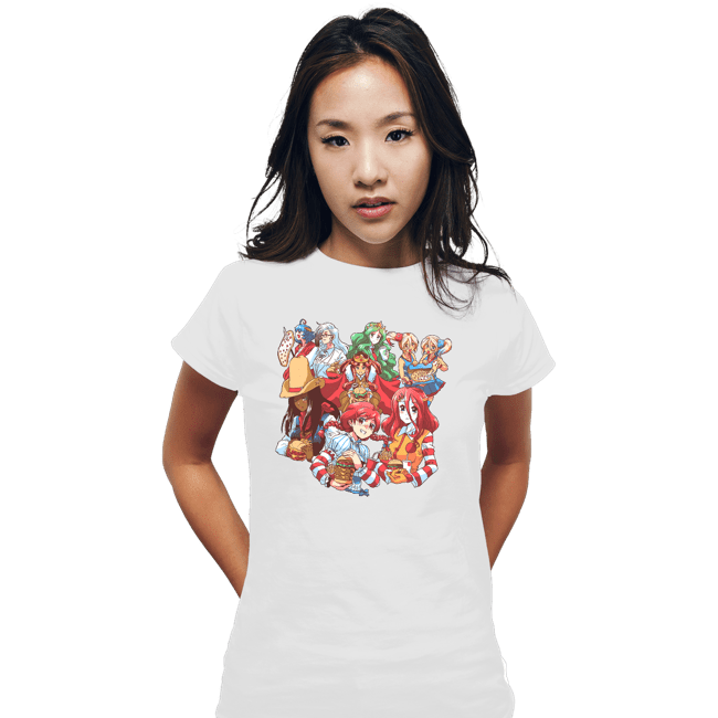 Secret_Shirts Fitted Shirts, Woman / Small / White Fast Waifus!