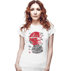 Shirts Fitted Shirts, Woman / Small / White Battle Of Endor