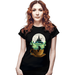 Secret_Shirts Fitted Shirts, Woman / Small / Black Hyrule's Coffee