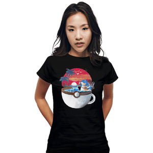 Shirts Fitted Shirts, Woman / Small / Black Cup Of Water