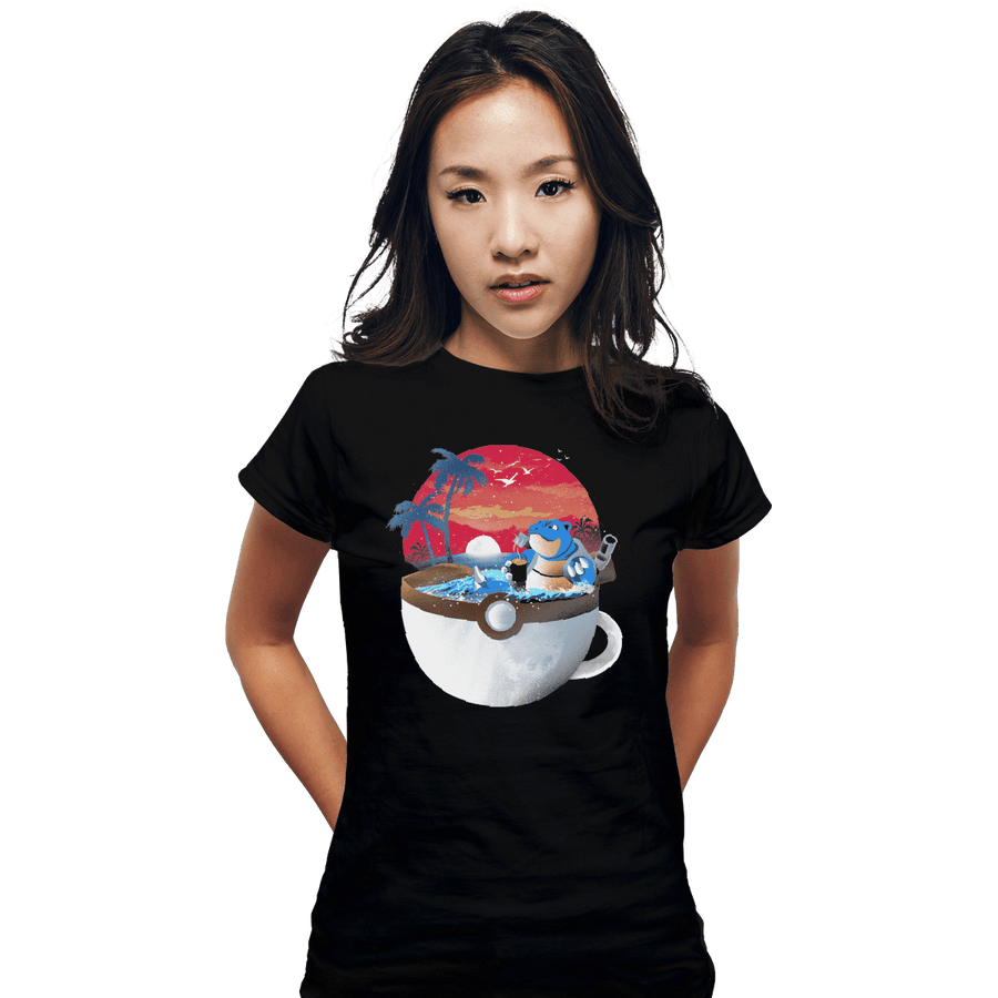 Shirts Fitted Shirts, Woman / Small / Black Cup Of Water