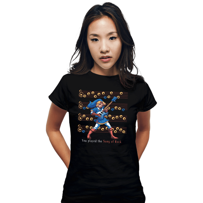 Shirts Fitted Shirts, Woman / Small / Black Song Of Rock