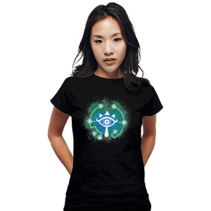 Shirts Fitted Shirts, Woman / Small / Black Open Your Sheikah Eye