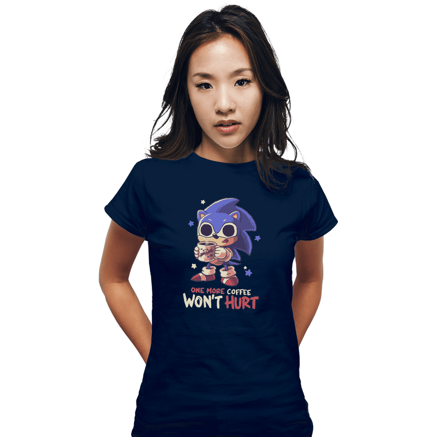 Shirts Fitted Shirts, Woman / Small / Navy One More Coffee