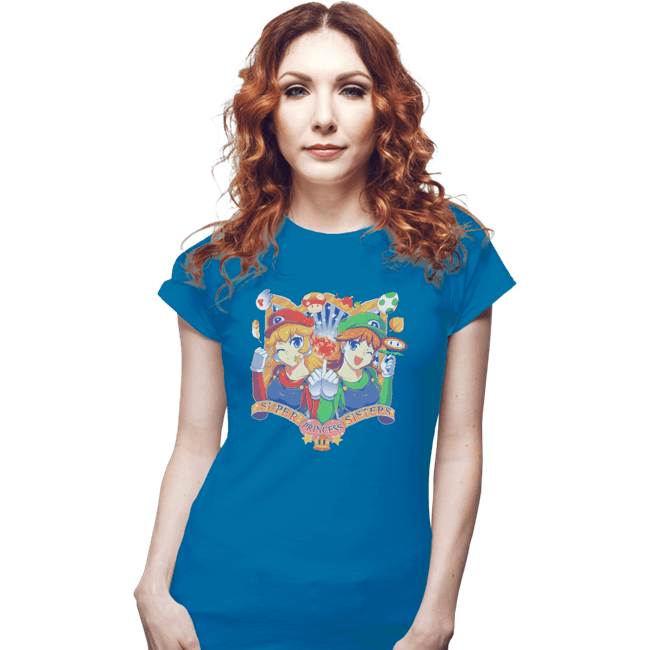 Shirts Fitted Shirts, Woman / Small / Sapphire Super Princess Sisters