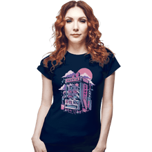 Load image into Gallery viewer, Shirts Fitted Shirts, Woman / Small / Navy Spirit Arcade
