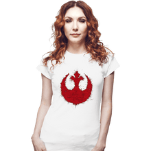 Load image into Gallery viewer, Shirts Fitted Shirts, Woman / Small / White Rebels
