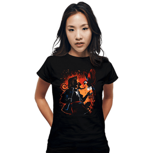 Daily_Deal_Shirts Fitted Shirts, Woman / Small / Black Pet Detective