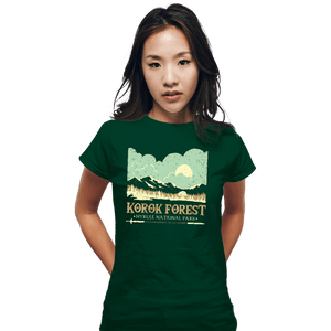 Daily_Deal_Shirts Fitted Shirts, Woman / Small / Irish Green Legendary Forest