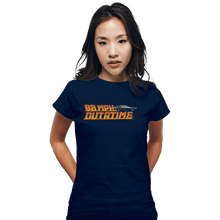 Load image into Gallery viewer, Daily_Deal_Shirts Fitted Shirts, Woman / Small / Navy Vintage Outatime
