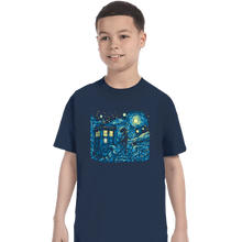 Load image into Gallery viewer, Daily_Deal_Shirts T-Shirts, Youth / XS / Navy Dreams Of Time And Space
