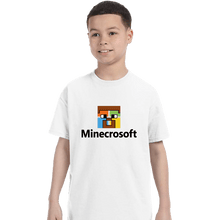 Load image into Gallery viewer, Shirts T-Shirts, Youth / XS / White Minecrosoft
