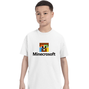 Shirts T-Shirts, Youth / XS / White Minecrosoft