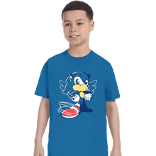 Load image into Gallery viewer, Shirts T-Shirts, Youth / XS / Sapphire Waiting Hedgehog
