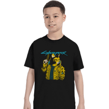 Load image into Gallery viewer, Shirts T-Shirts, Youth / XS / Black Cyberpurr
