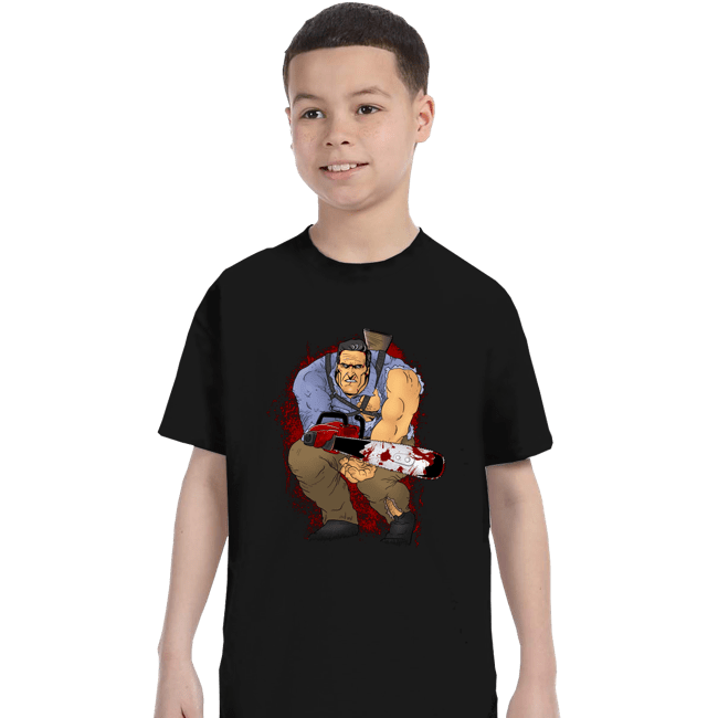 Daily_Deal_Shirts T-Shirts, Youth / XS / Black The Chainsaw Knight