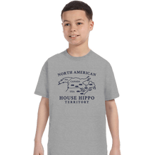 Load image into Gallery viewer, Daily_Deal_Shirts T-Shirts, Youth / XS / Sports Grey House Hippo Awareness

