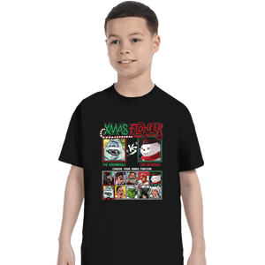 Daily_Deal_Shirts T-Shirts, Youth / XS / Black Xmas Fighter
