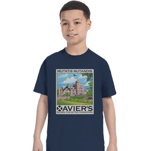 Shirts T-Shirts, Youth / XL / Navy Xavier's School For Gifted Youngsters