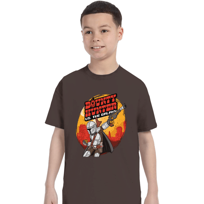 Secret_Shirts T-Shirts, Youth / XS / Dark Chocolate Bounty Hunter VS The Galaxy