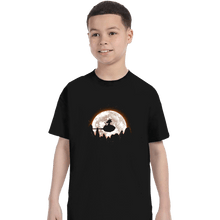 Load image into Gallery viewer, Shirts T-Shirts, Youth / XS / Black Moonlight Clouds
