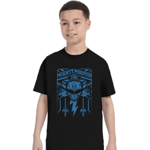 Shirts T-Shirts, Youth / XS / Black Blue Ranger