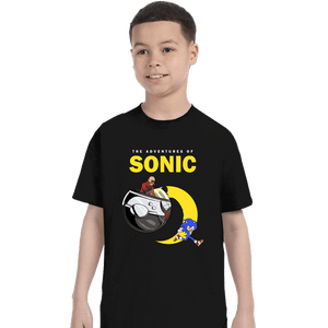 Secret_Shirts T-Shirts, Youth / XS / Black Adventures Of Sonic