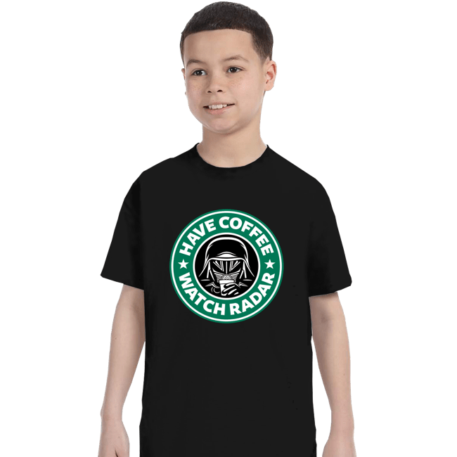 Secret_Shirts T-Shirts, Youth / XS / Black Have Coffee - Watch Radar