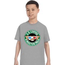 Load image into Gallery viewer, Secret_Shirts T-Shirts, Youth / XS / Sports Grey Kingston Falls 3D Coffee
