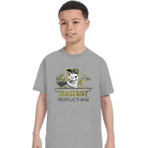 Secret_Shirts T-Shirts, Youth / XS / Sports Grey Sloth Baby