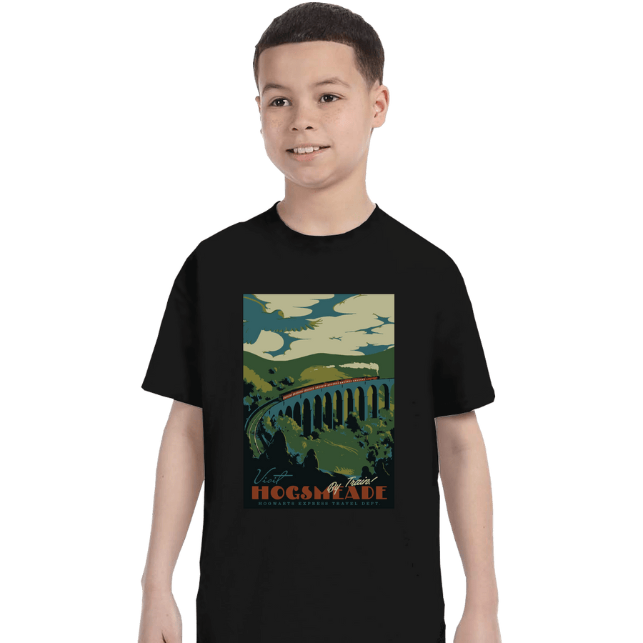 Shirts T-Shirts, Youth / XL / Black Visit Hogsmeade