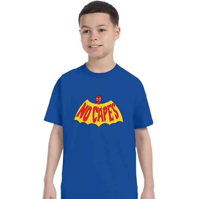 Secret_Shirts T-Shirts, Youth / XS / Royal Blue No Spidey Capes