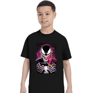 Secret_Shirts T-Shirts, Youth / XS / Black Venom Glitch