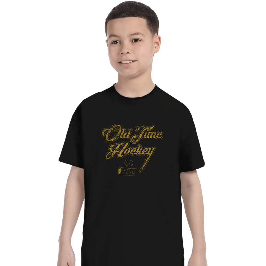 Shirts T-Shirts, Youth / XL / Black Old Time Hockey